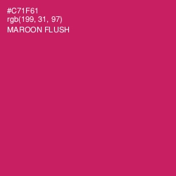 #C71F61 - Maroon Flush Color Image