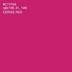#C71F6A - Cerise Red Color Image