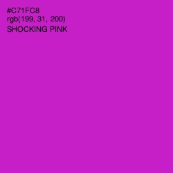 #C71FC8 - Shocking Pink Color Image