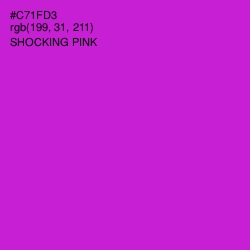 #C71FD3 - Shocking Pink Color Image