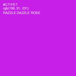 #C71FE7 - Razzle Dazzle Rose Color Image