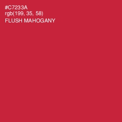 #C7233A - Flush Mahogany Color Image