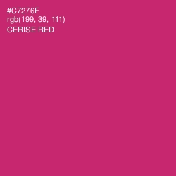 #C7276F - Cerise Red Color Image