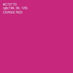 #C7277D - Cerise Red Color Image