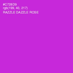 #C728D9 - Razzle Dazzle Rose Color Image