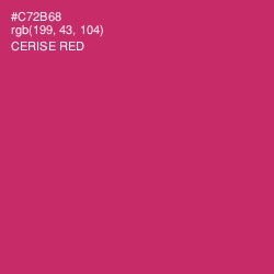 #C72B68 - Cerise Red Color Image