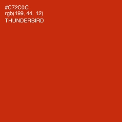 #C72C0C - Thunderbird Color Image