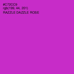 #C72CC9 - Razzle Dazzle Rose Color Image