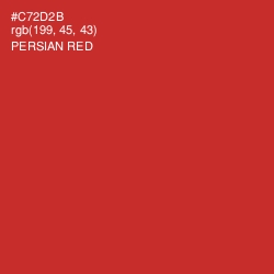 #C72D2B - Persian Red Color Image