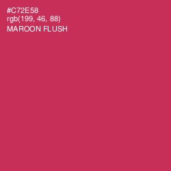 #C72E58 - Maroon Flush Color Image