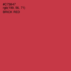 #C73847 - Brick Red Color Image