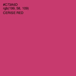 #C73A6D - Cerise Red Color Image