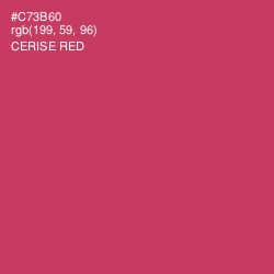 #C73B60 - Cerise Red Color Image