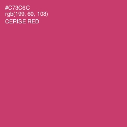 #C73C6C - Cerise Red Color Image
