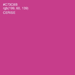 #C73C8B - Cerise Color Image