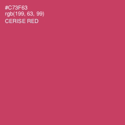 #C73F63 - Cerise Red Color Image
