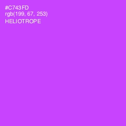 #C743FD - Heliotrope Color Image