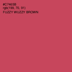 #C7465B - Fuzzy Wuzzy Brown Color Image