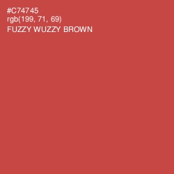 #C74745 - Fuzzy Wuzzy Brown Color Image