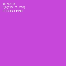 #C747DA - Fuchsia Pink Color Image