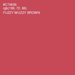 #C74856 - Fuzzy Wuzzy Brown Color Image