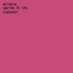 #C74B78 - Cabaret Color Image