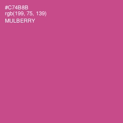 #C74B8B - Mulberry Color Image