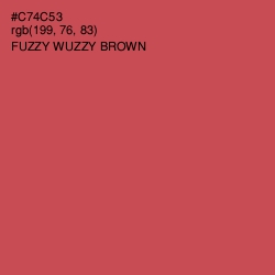 #C74C53 - Fuzzy Wuzzy Brown Color Image