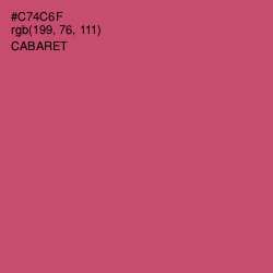 #C74C6F - Cabaret Color Image