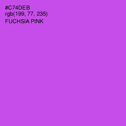 #C74DEB - Fuchsia Pink Color Image