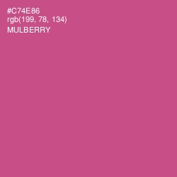 #C74E86 - Mulberry Color Image