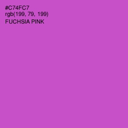 #C74FC7 - Fuchsia Pink Color Image