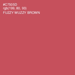 #C7505D - Fuzzy Wuzzy Brown Color Image