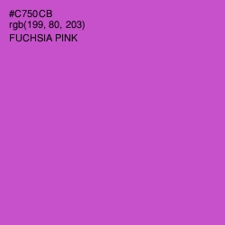 #C750CB - Fuchsia Pink Color Image