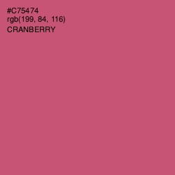 #C75474 - Cranberry Color Image