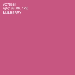 #C75681 - Mulberry Color Image