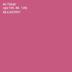 #C75880 - Mulberry Color Image