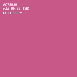 #C75888 - Mulberry Color Image