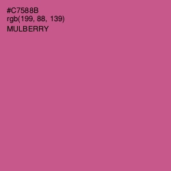 #C7588B - Mulberry Color Image