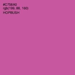 #C758A0 - Hopbush Color Image