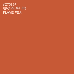 #C75937 - Flame Pea Color Image