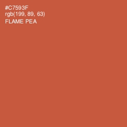 #C7593F - Flame Pea Color Image