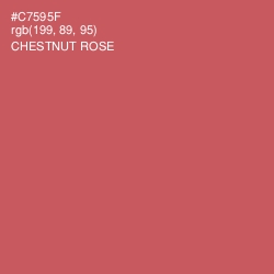 #C7595F - Chestnut Rose Color Image