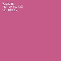 #C7598B - Mulberry Color Image