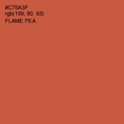 #C75A3F - Flame Pea Color Image