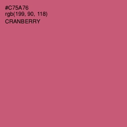 #C75A76 - Cranberry Color Image