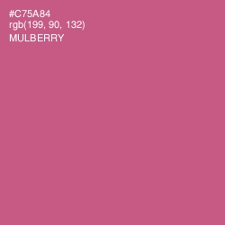 #C75A84 - Mulberry Color Image