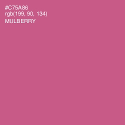 #C75A86 - Mulberry Color Image