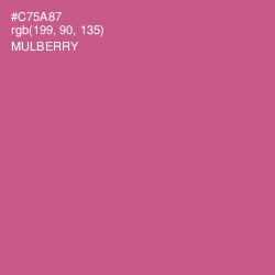 #C75A87 - Mulberry Color Image