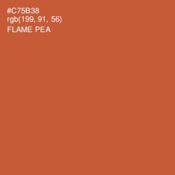 #C75B38 - Flame Pea Color Image